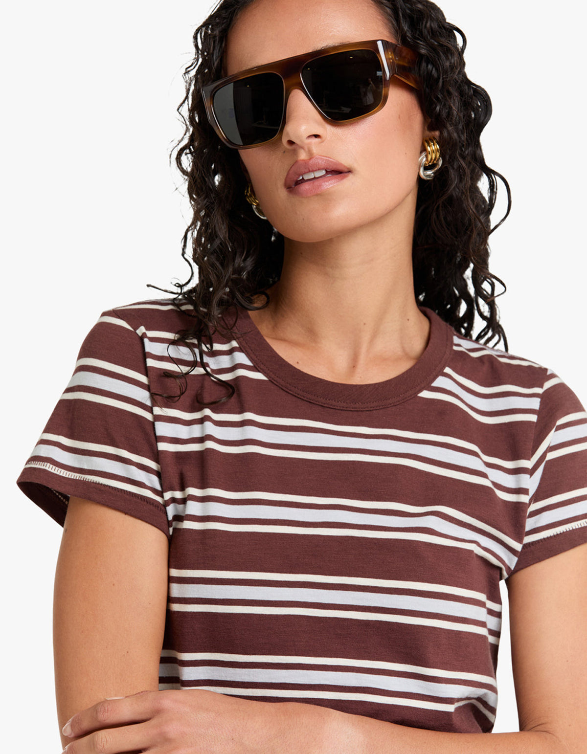 The Slub Striped Tee - Brblm