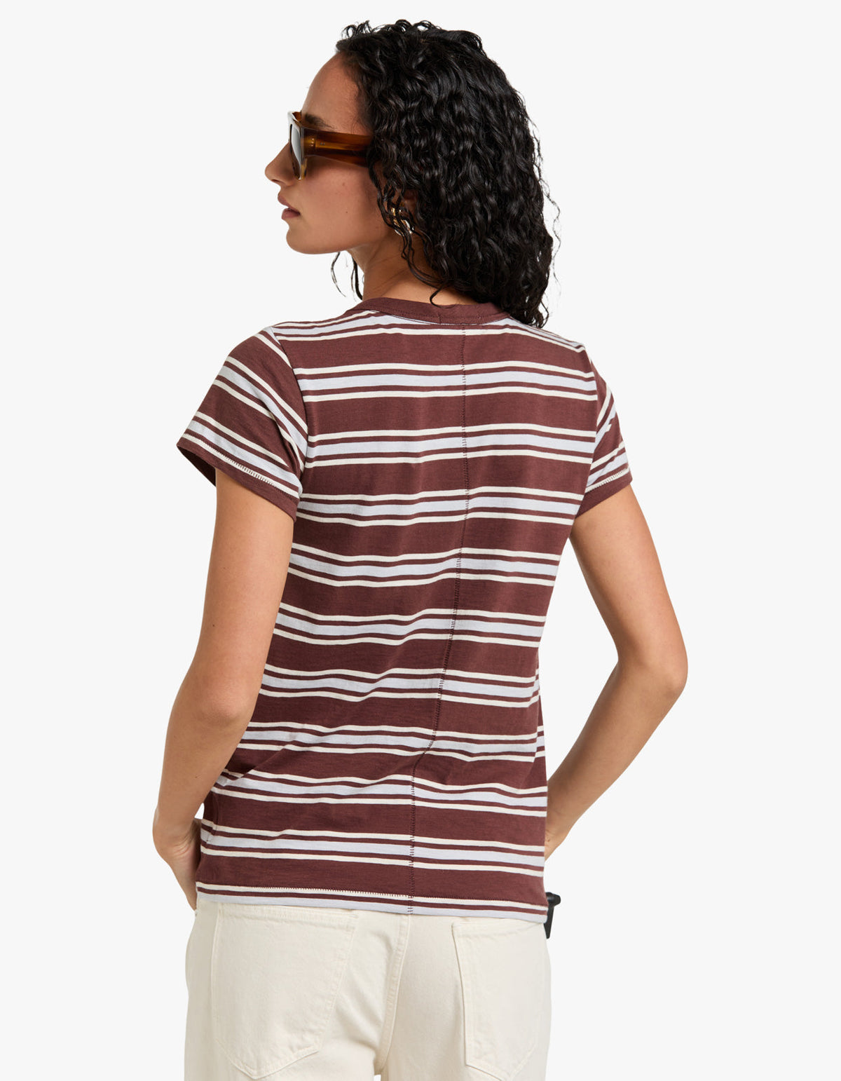 The Slub Striped Tee - Brblm