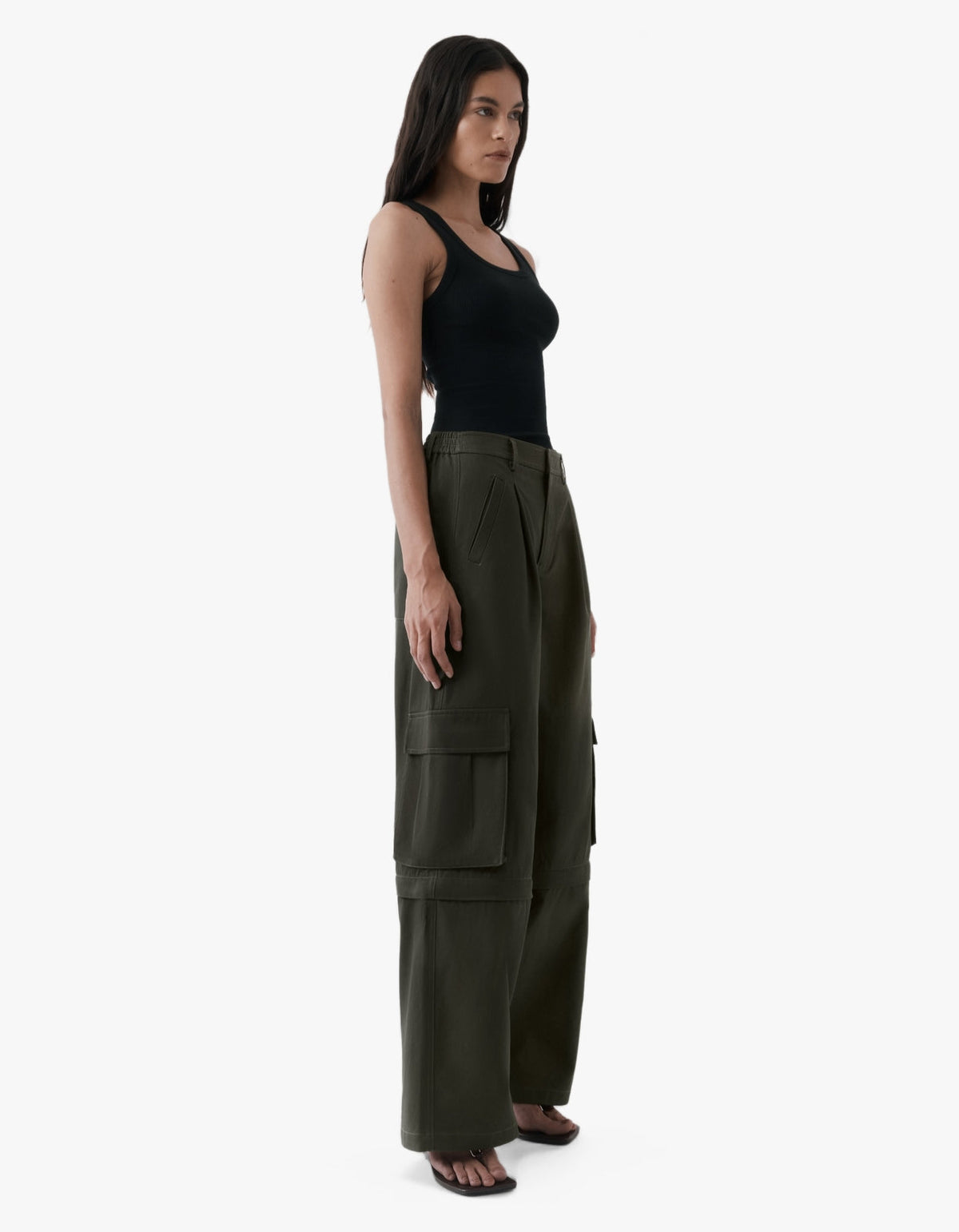 Convertible Cargo Trouser - Olive Brown