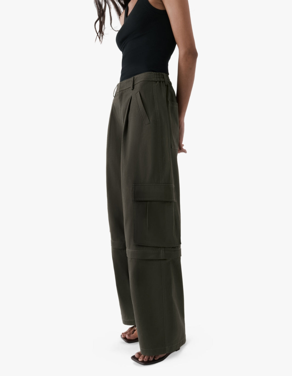 Convertible Cargo Trouser - Olive Brown
