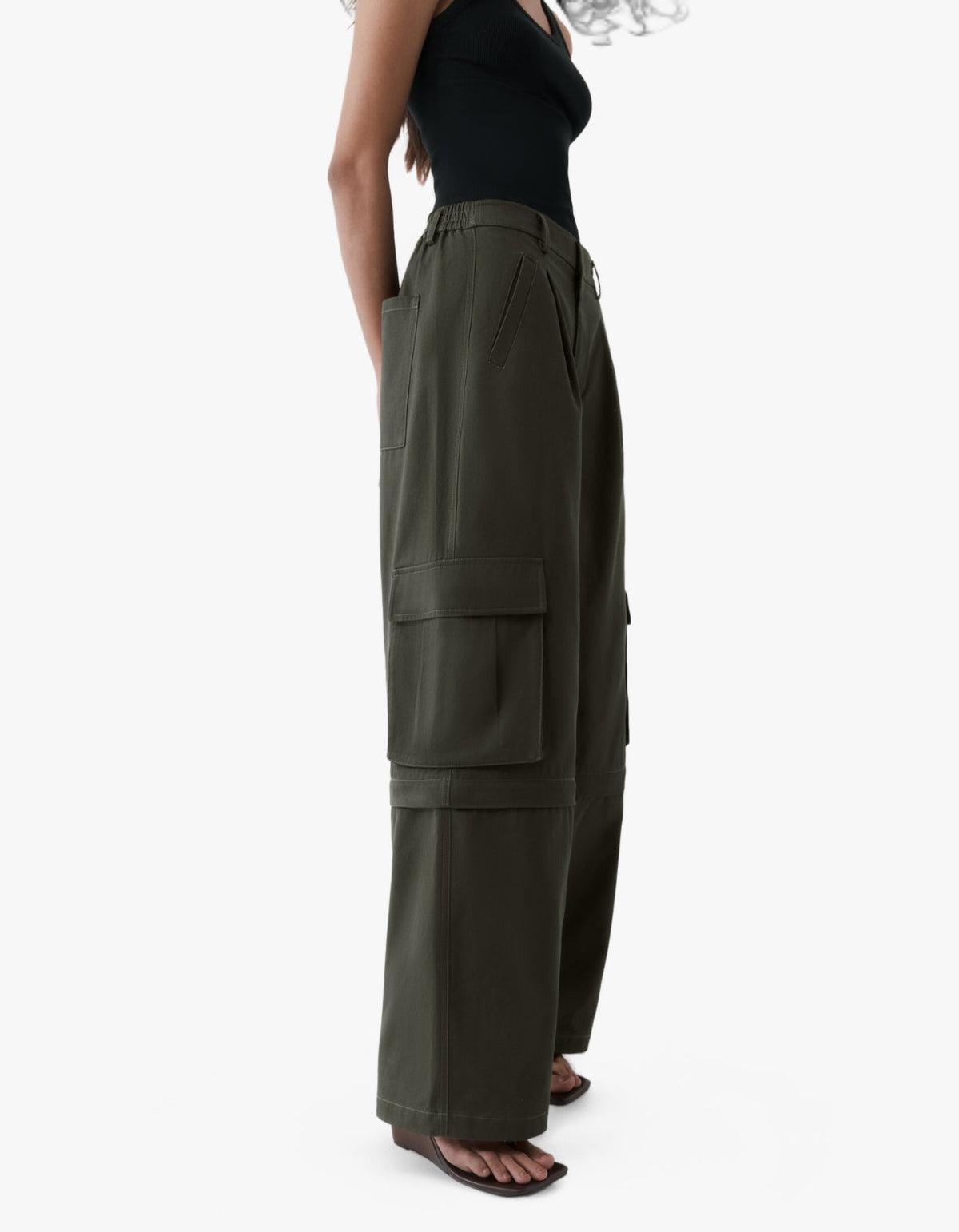 Convertible Cargo Trouser - Olive Brown