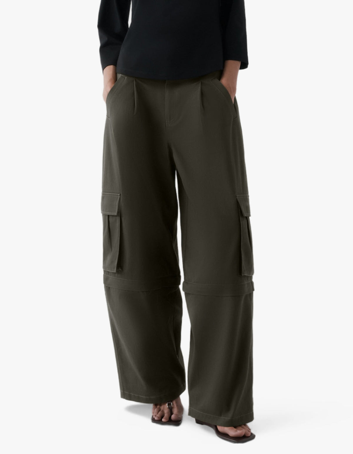 Convertible Cargo Trouser - Olive Brown