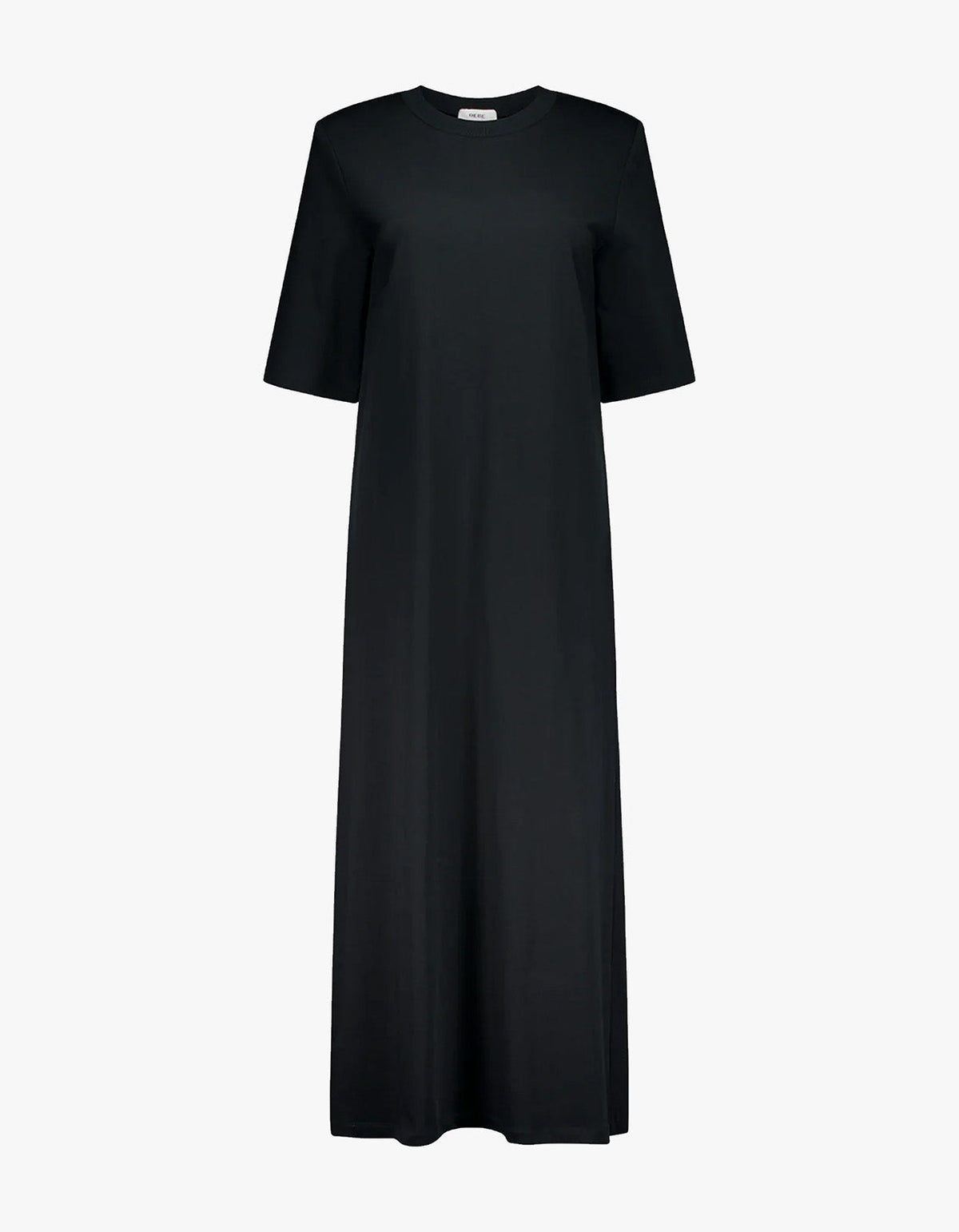Cotton T-Shirt Dress - Black