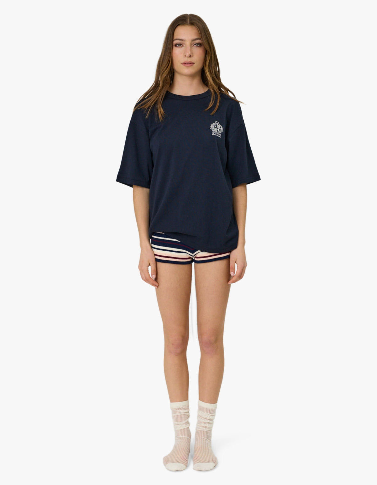 Crest Tee - Indigo