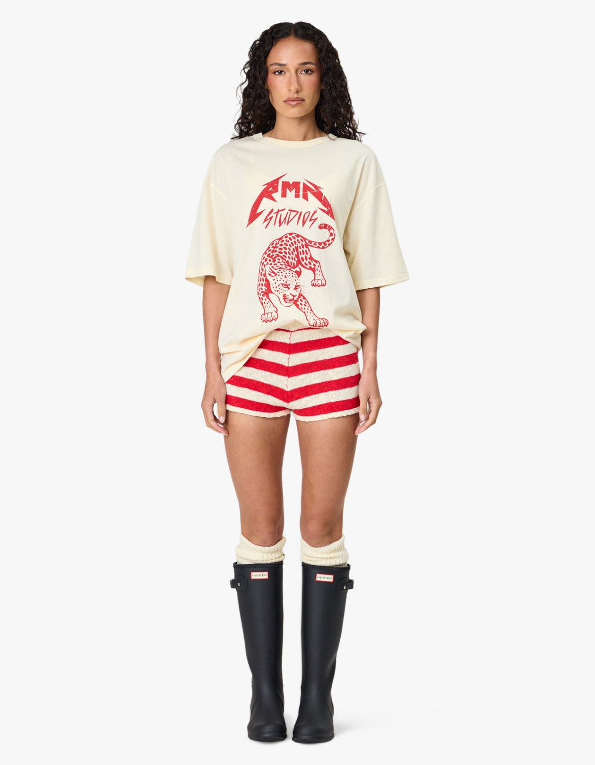 Leopard Tee - Ivory
