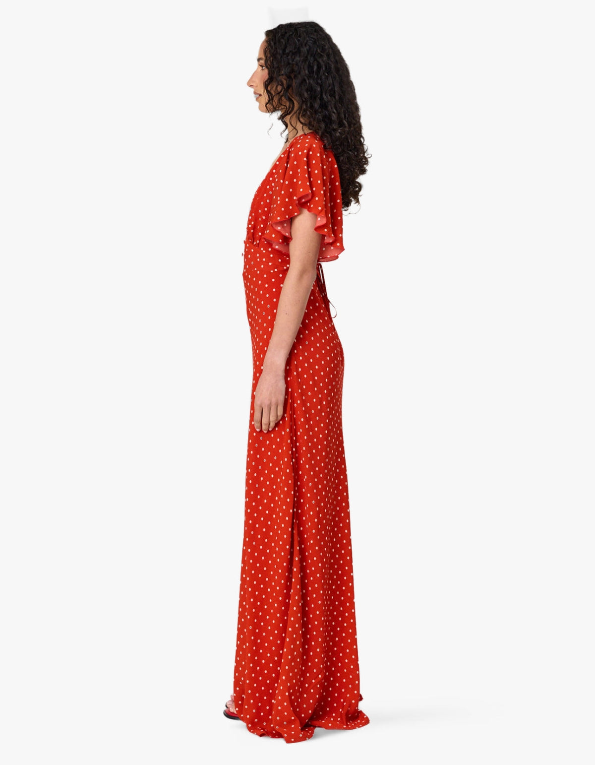Marina Maxi Dress - Chilli Polka Dot
