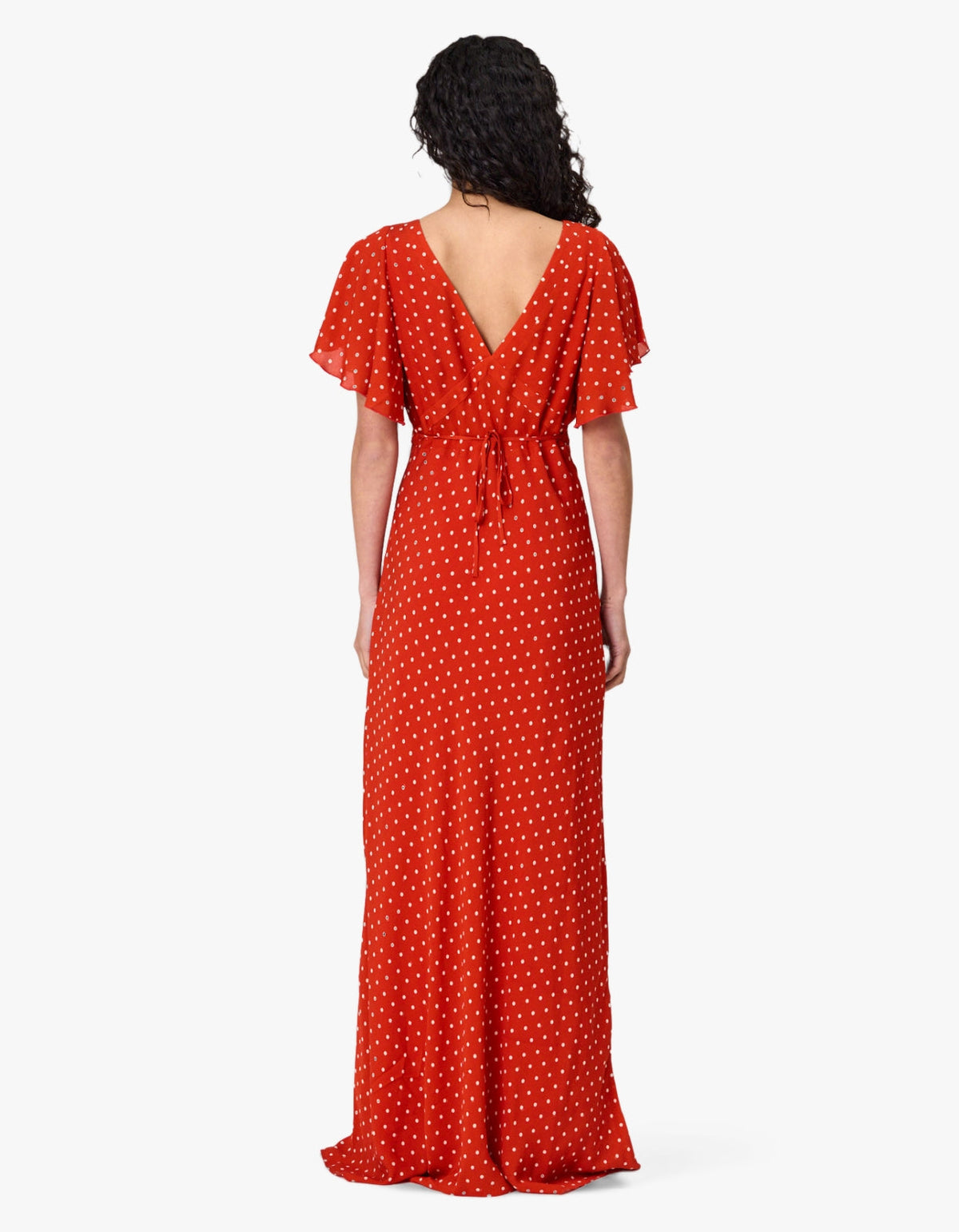 Marina Maxi Dress - Chilli Polka Dot