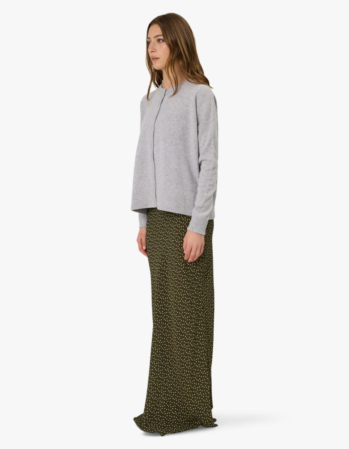 Tali Cardigan - Grey Marle