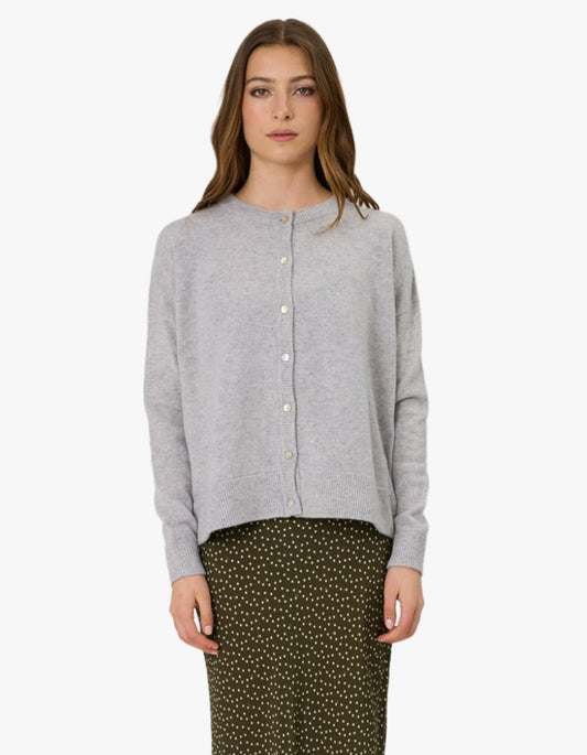 Tali Cardigan - Grey Marle