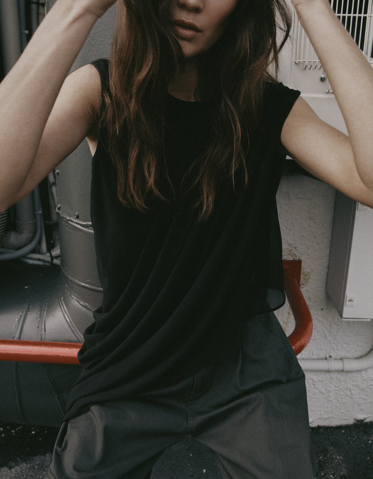 Draped Top - Black