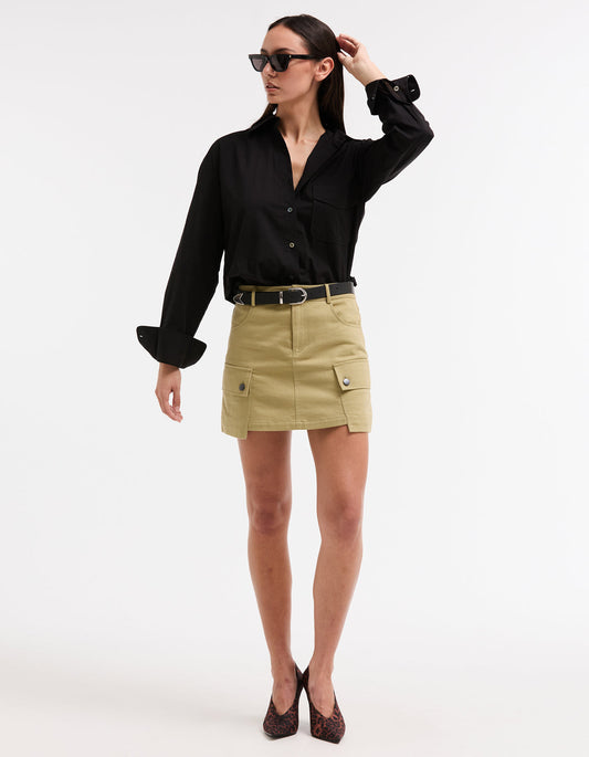 Rush Mini Skirt - Olive