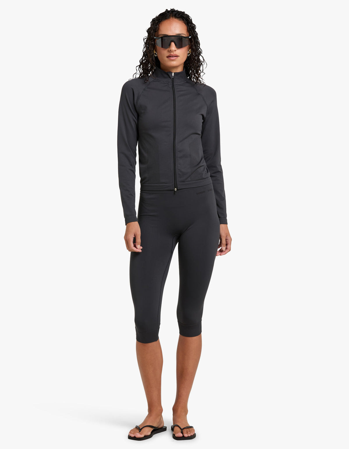 Sairis Zip Blouse 15906 - Off Black