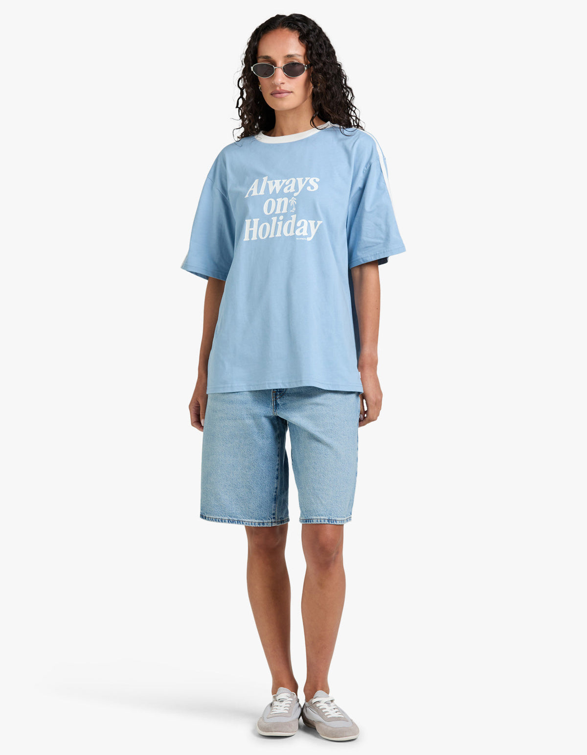 Always On Holiday T-Shirt - Dusk Blue