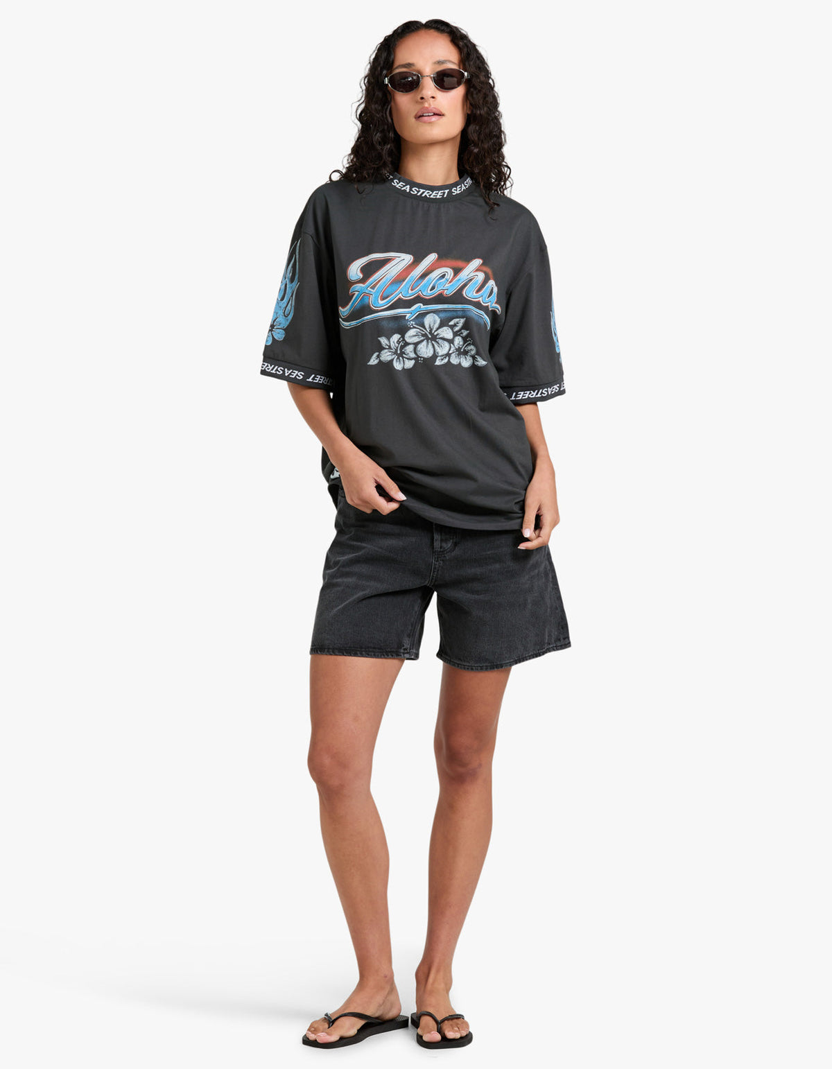 Aloha Motos SS T-Shirt - Washed Black