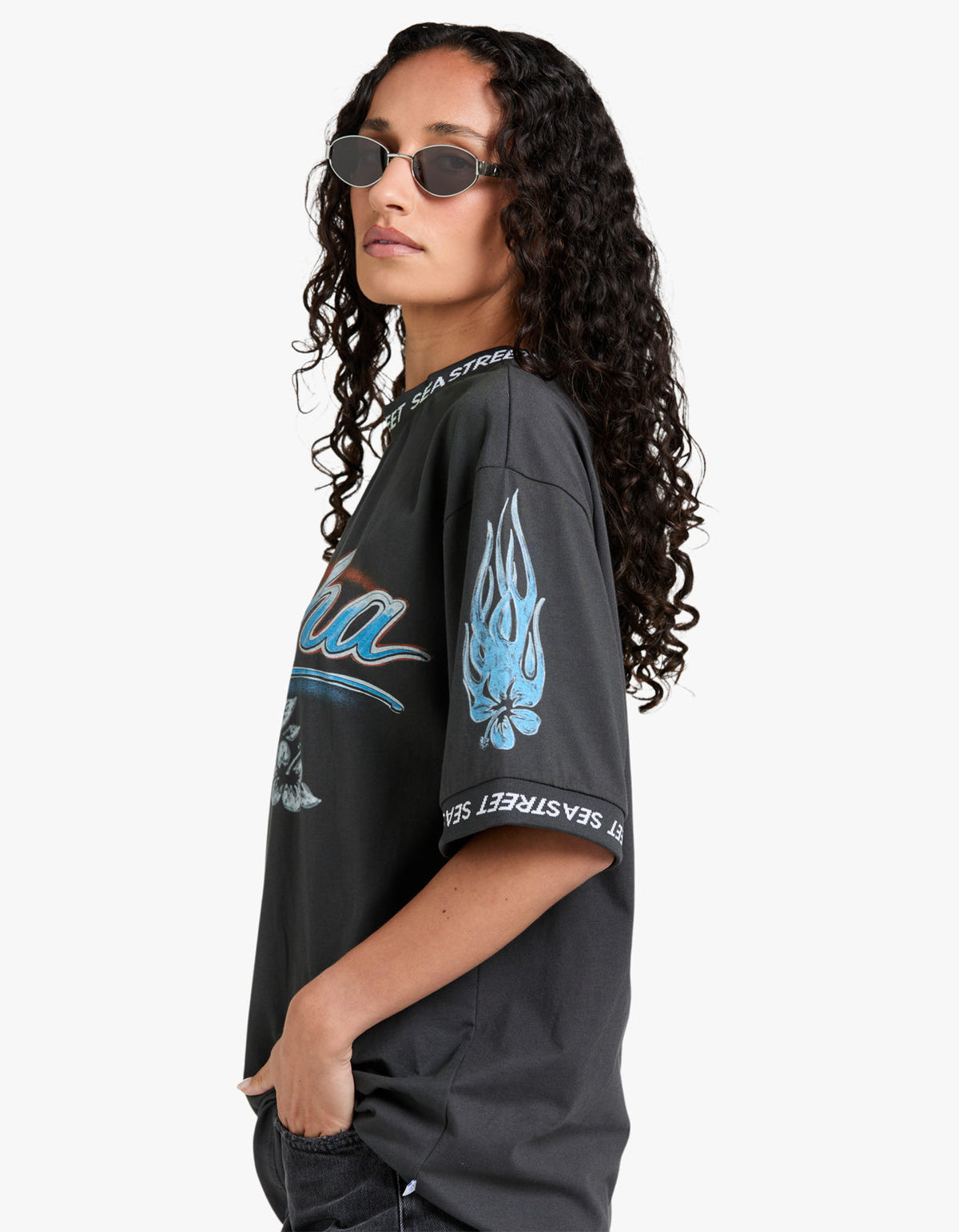 Aloha Motos SS T-Shirt - Washed Black