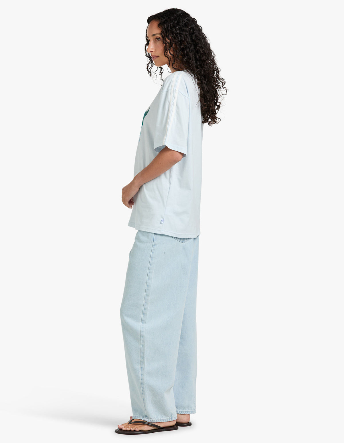 Dolphin Yin Yang T-Shirt - Light Blue