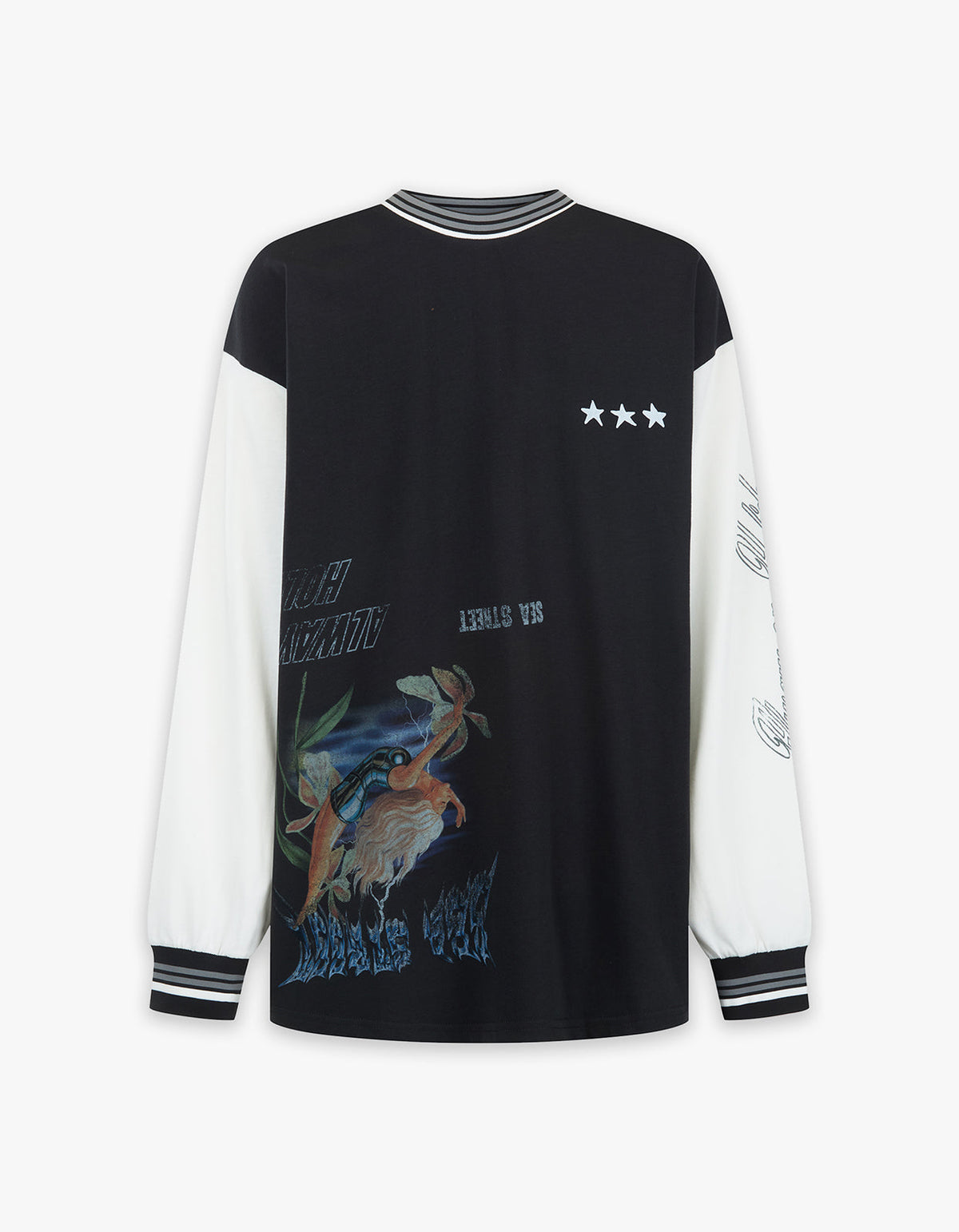 Metallic Diver Long Sleeve - Washed Black