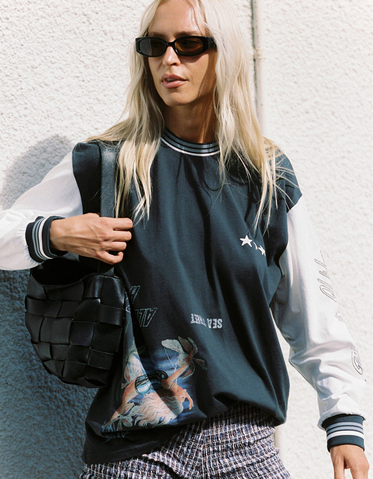 Metallic Diver Long Sleeve - Washed Black