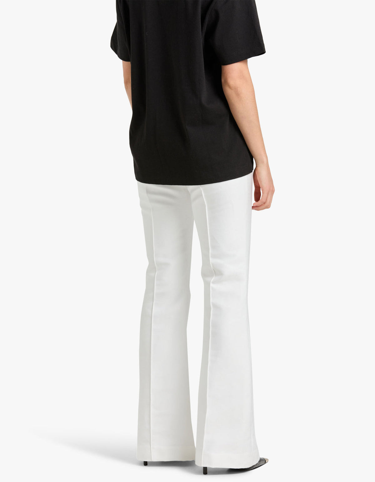 Thea Pintuck Flared Pant - Ivory