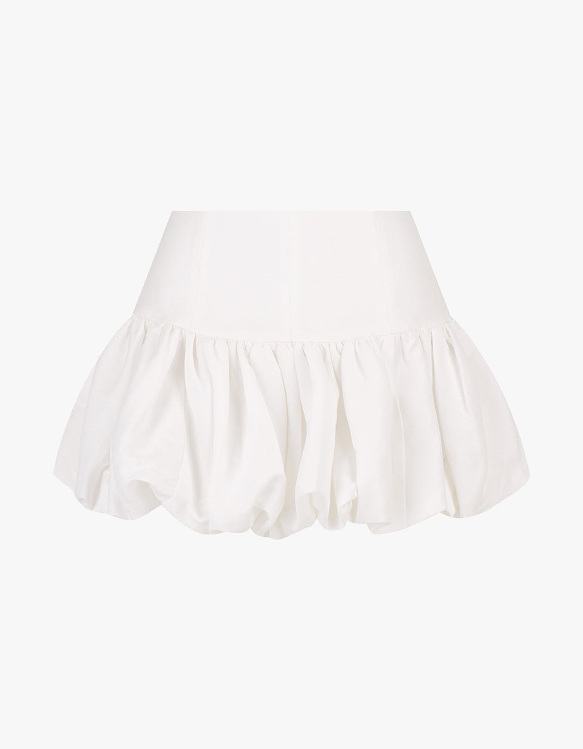 Blanc Bubble Mini Skirt - Ivory