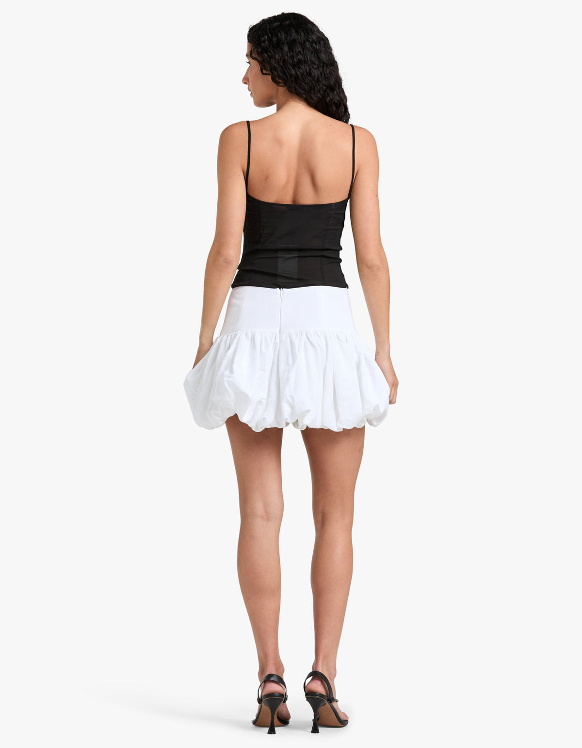 Blanc Bubble Mini Skirt - Ivory
