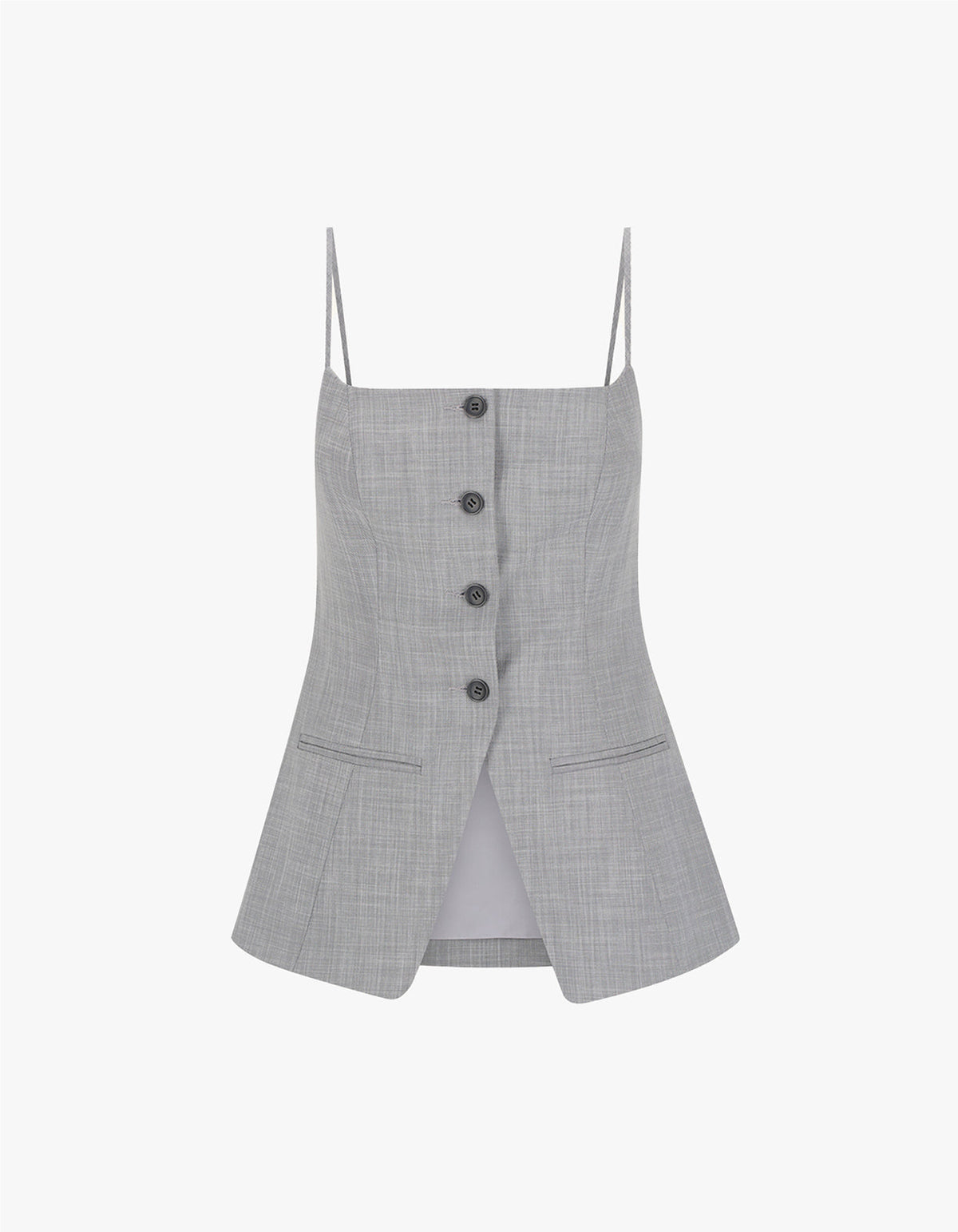 Asher Tailored Top - Smoke Grey