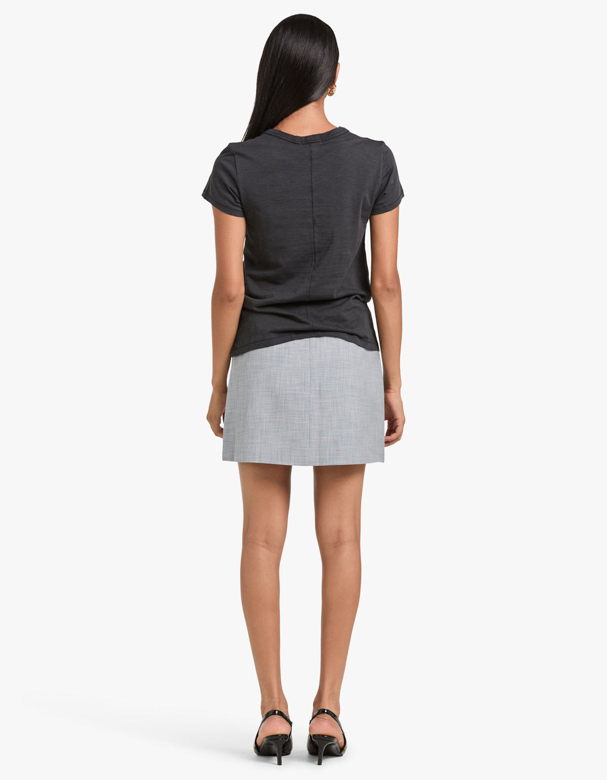 Asher Mini Skirt - Smoke Grey
