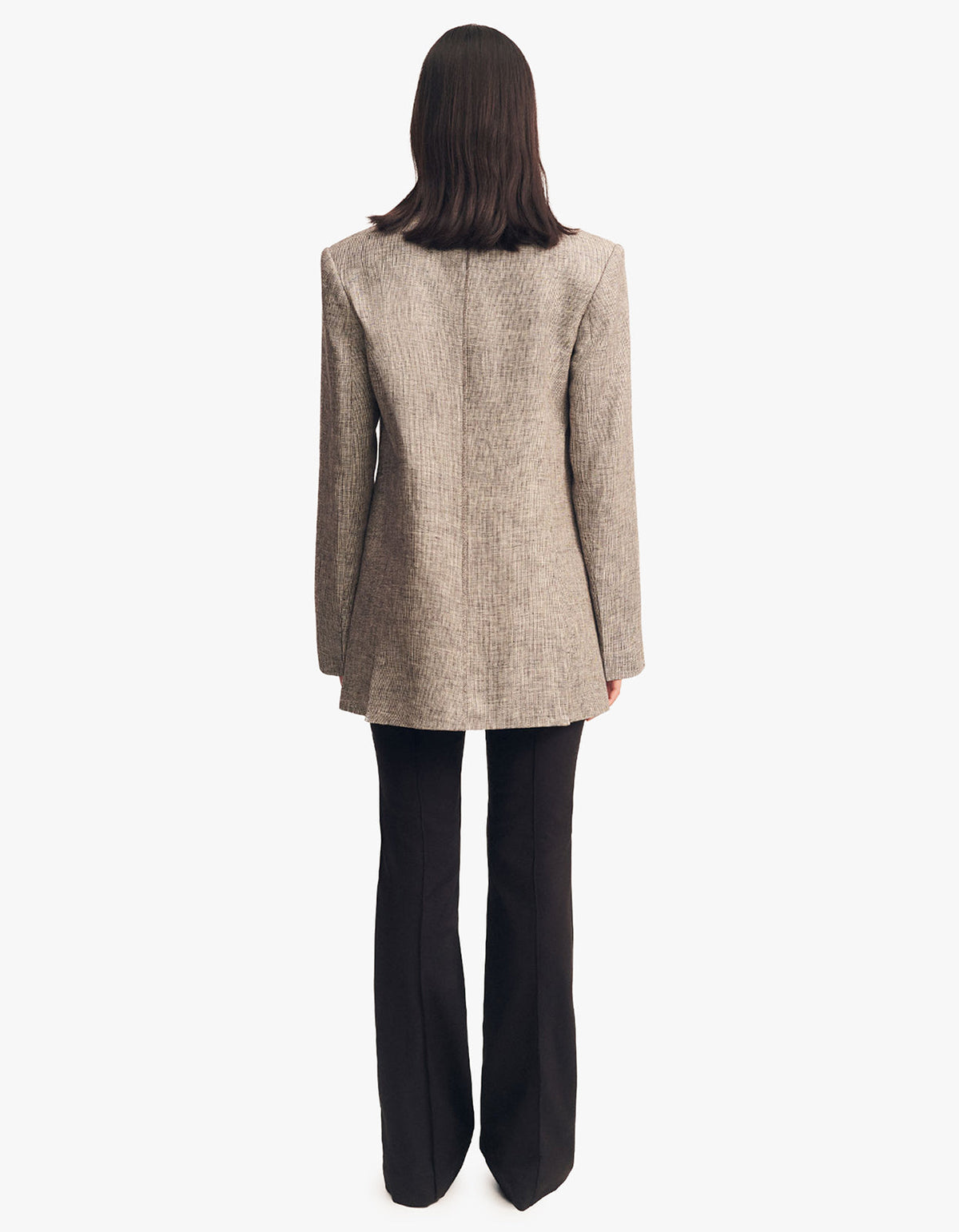 Elliot Double Breasted Blazer - Concrete