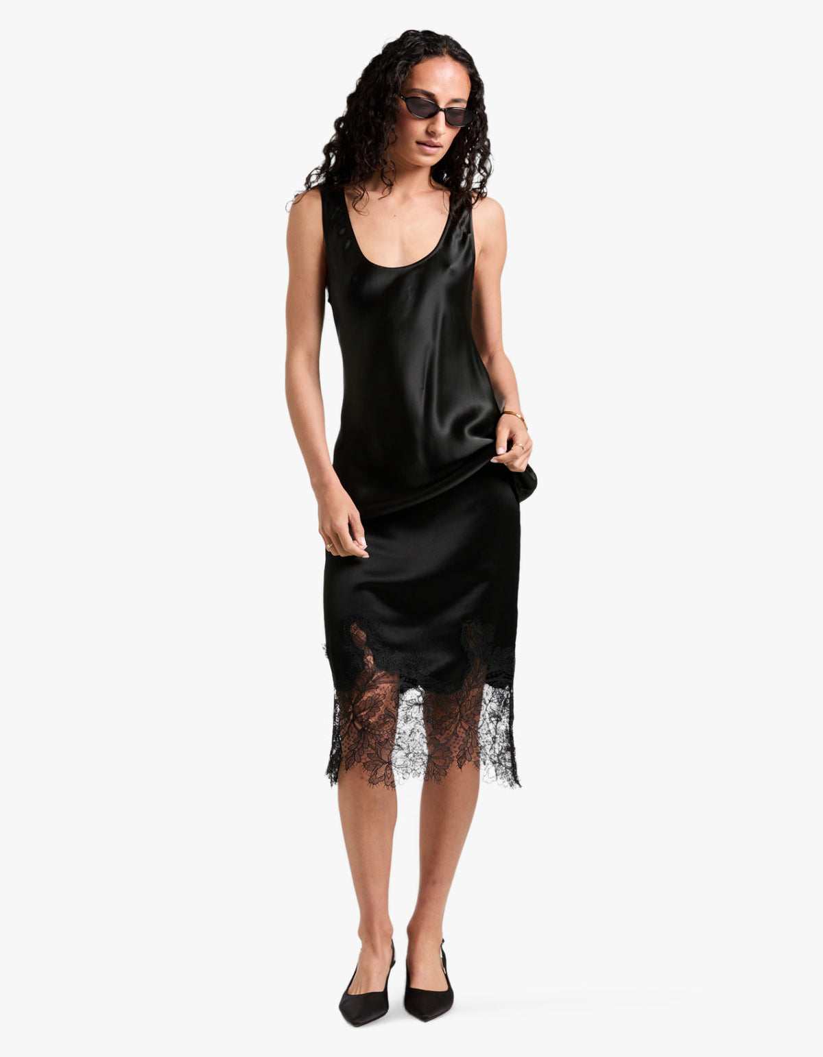 Savanna Scoop Neck Top - Black