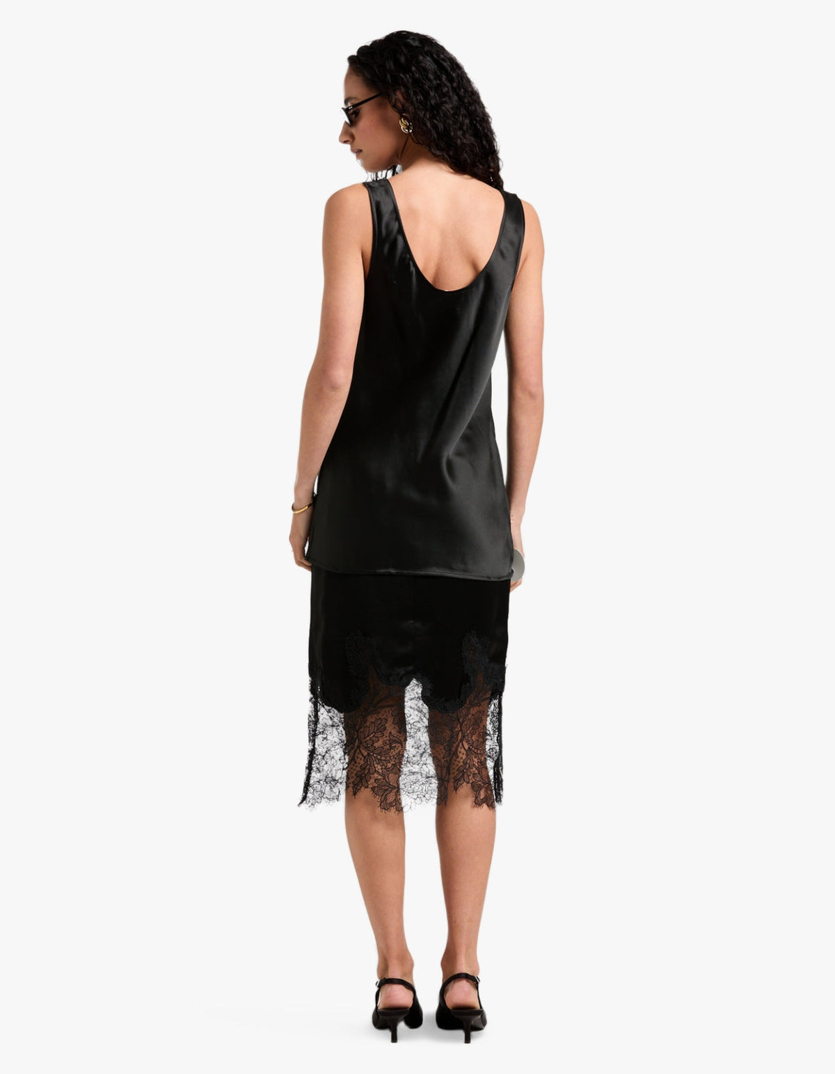 Savanna Scoop Neck Top - Black