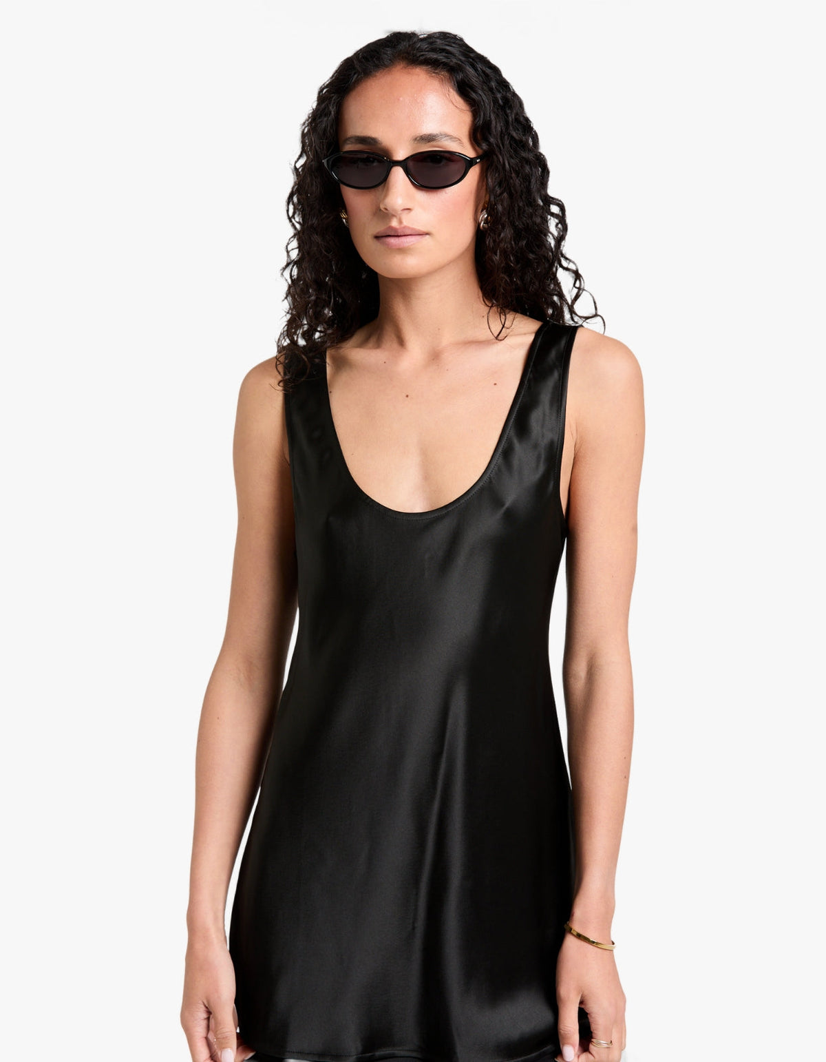 Savanna Scoop Neck Top - Black