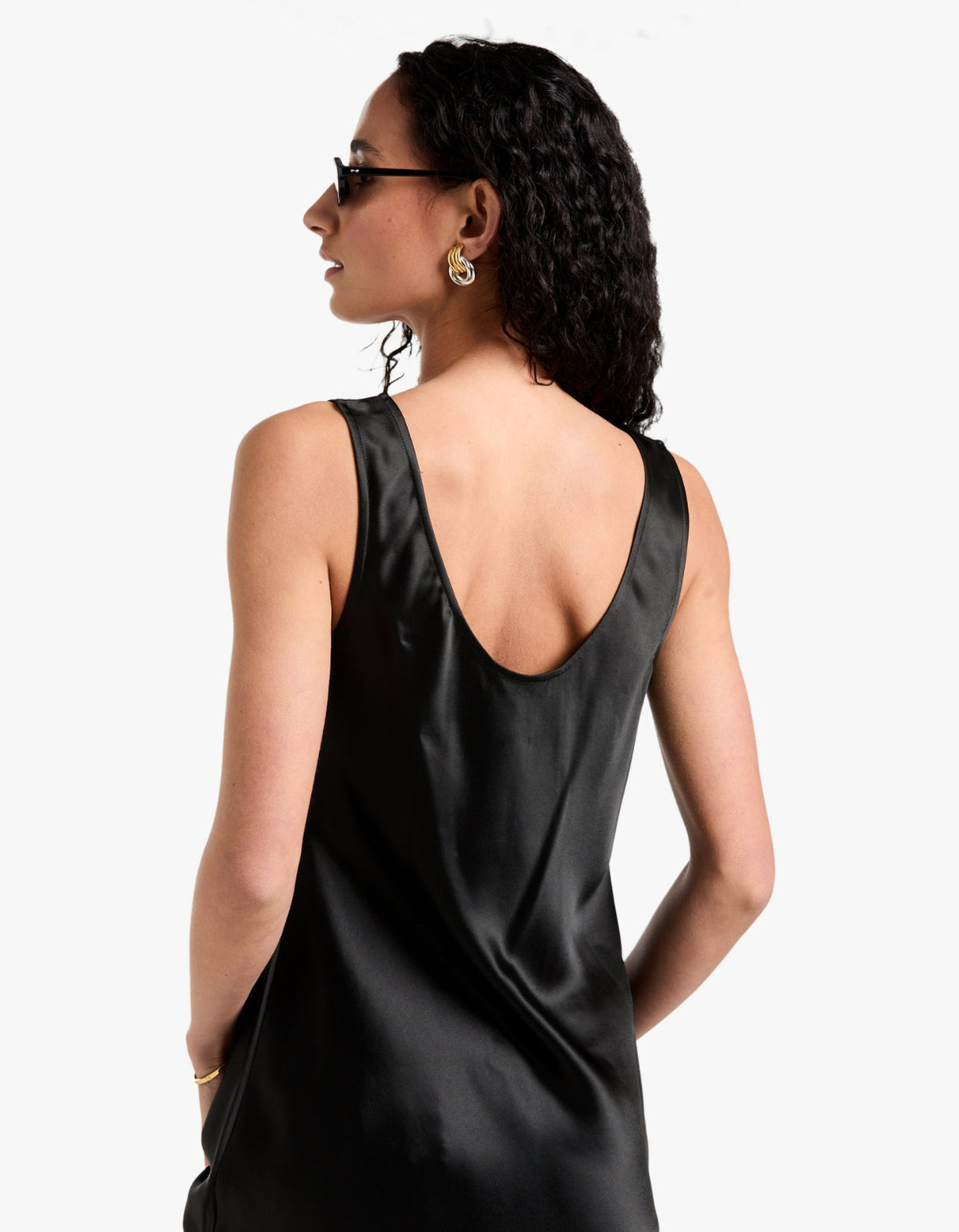 Savanna Scoop Neck Top - Black