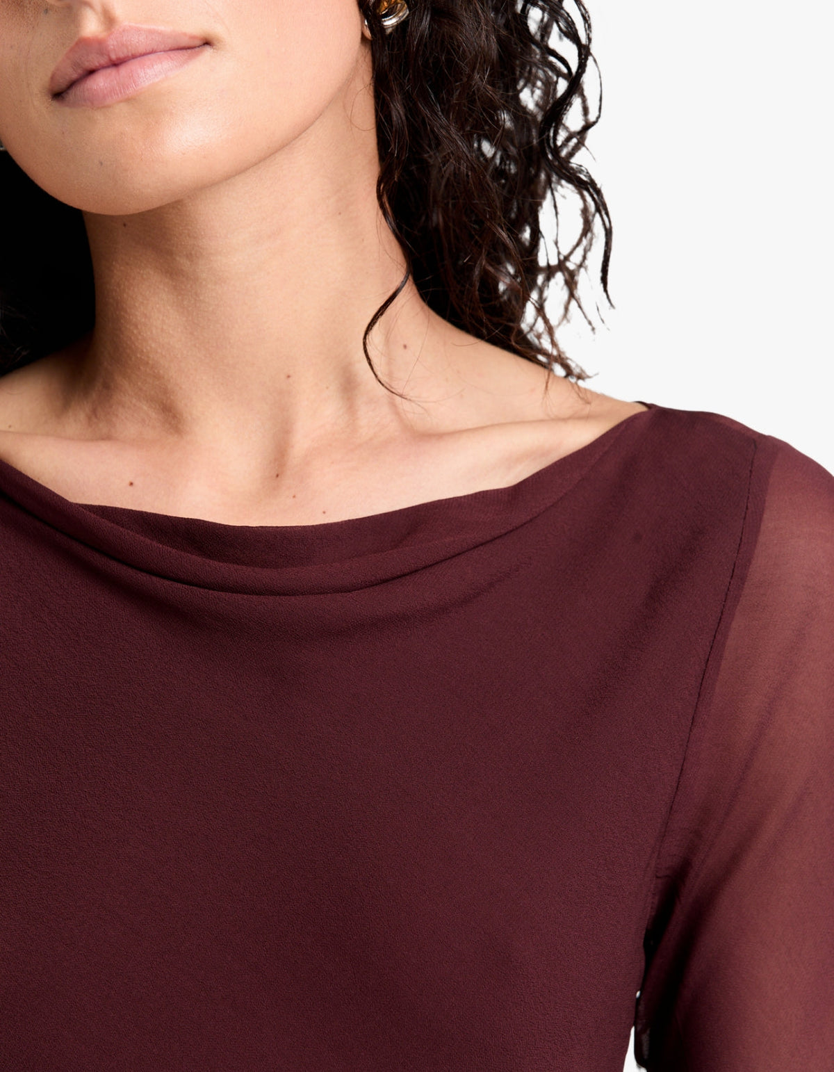 Amanda L/S Maxi Dress - Raisin