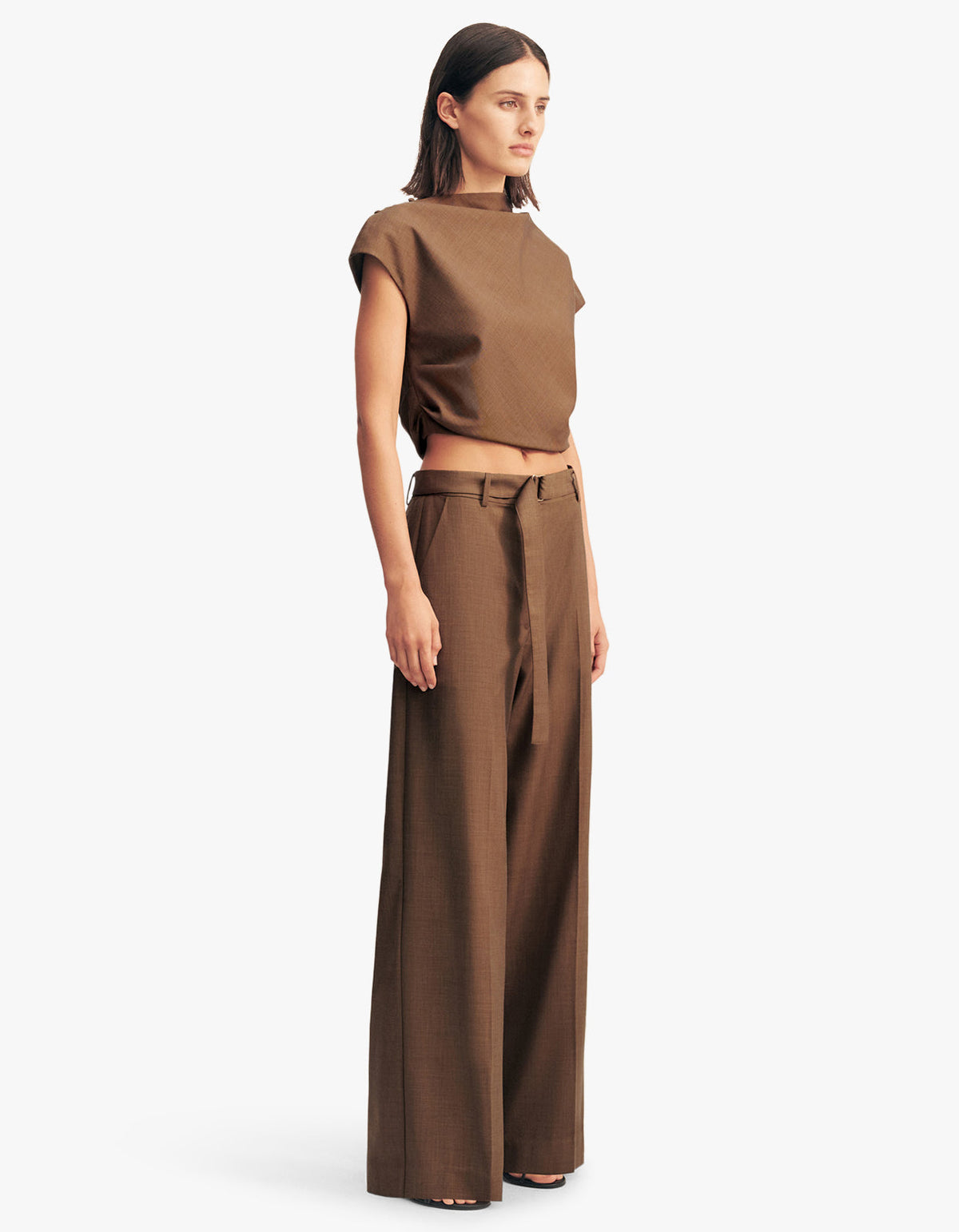 Asher Cap Sleeve Top - Saddle