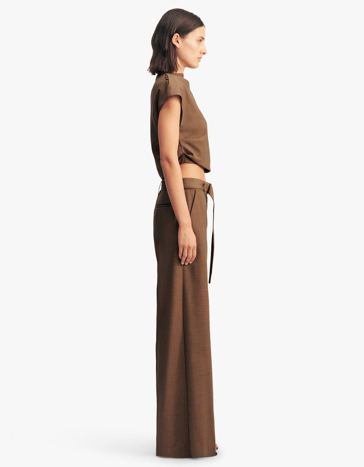 Asher Cap Sleeve Top - Saddle