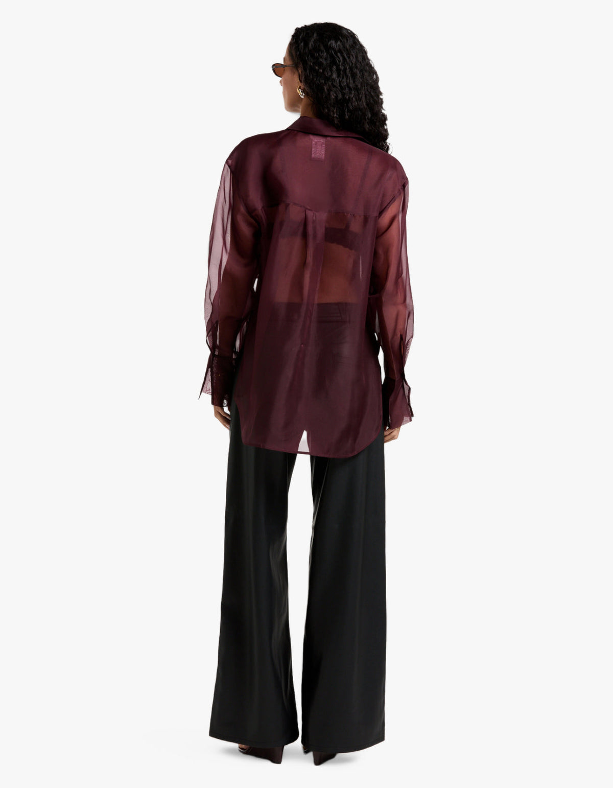 Tibby Silk Organza Shirt - Port Royale