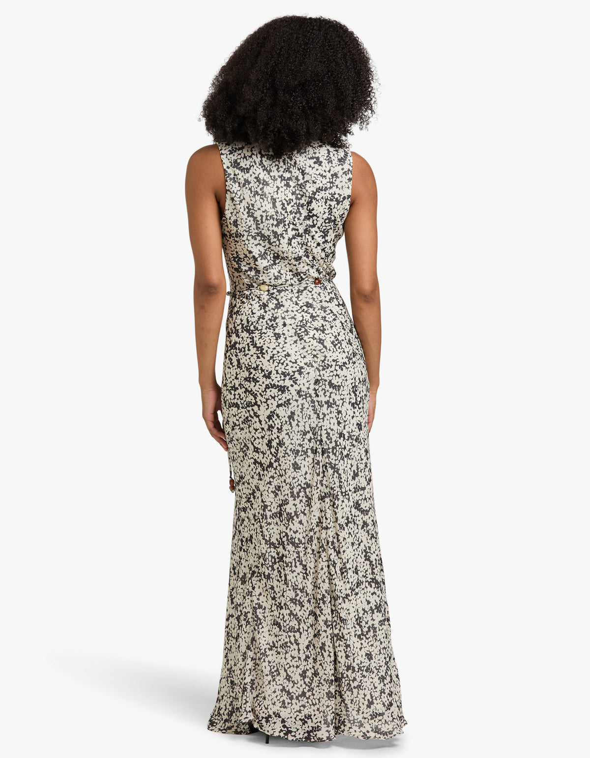 Ophelia Low Cowl Maxi Dress - Pavement Multi