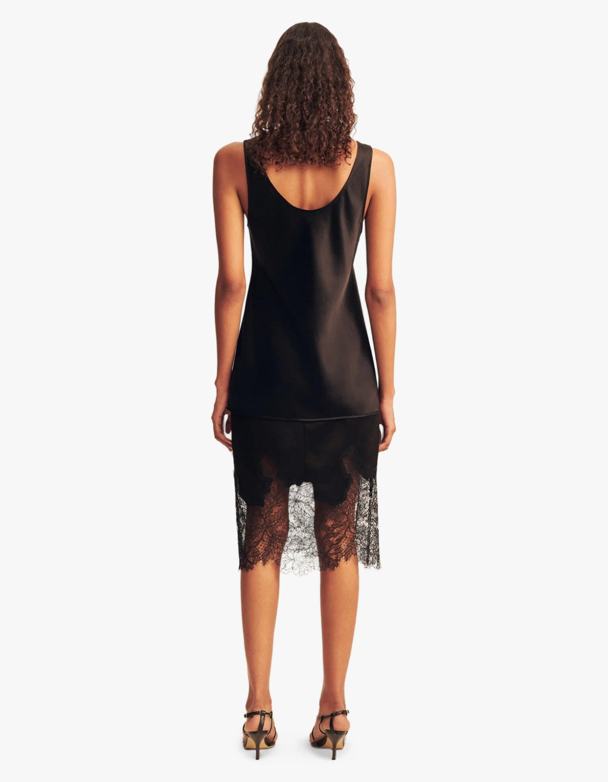 Lucia Lace Midi Skirt - Black