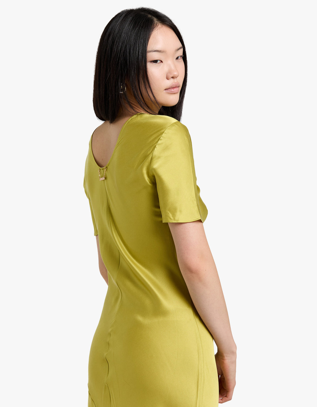 Short Sleeve Bias Dress - Cactus