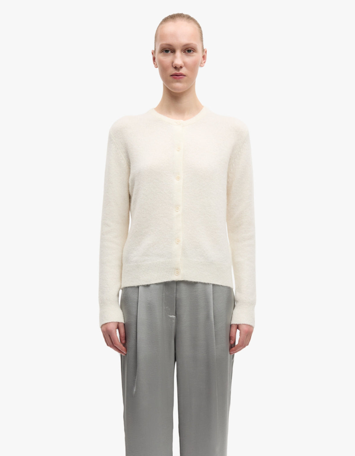 Nor Short Cardigan 7355 - Clear Cream