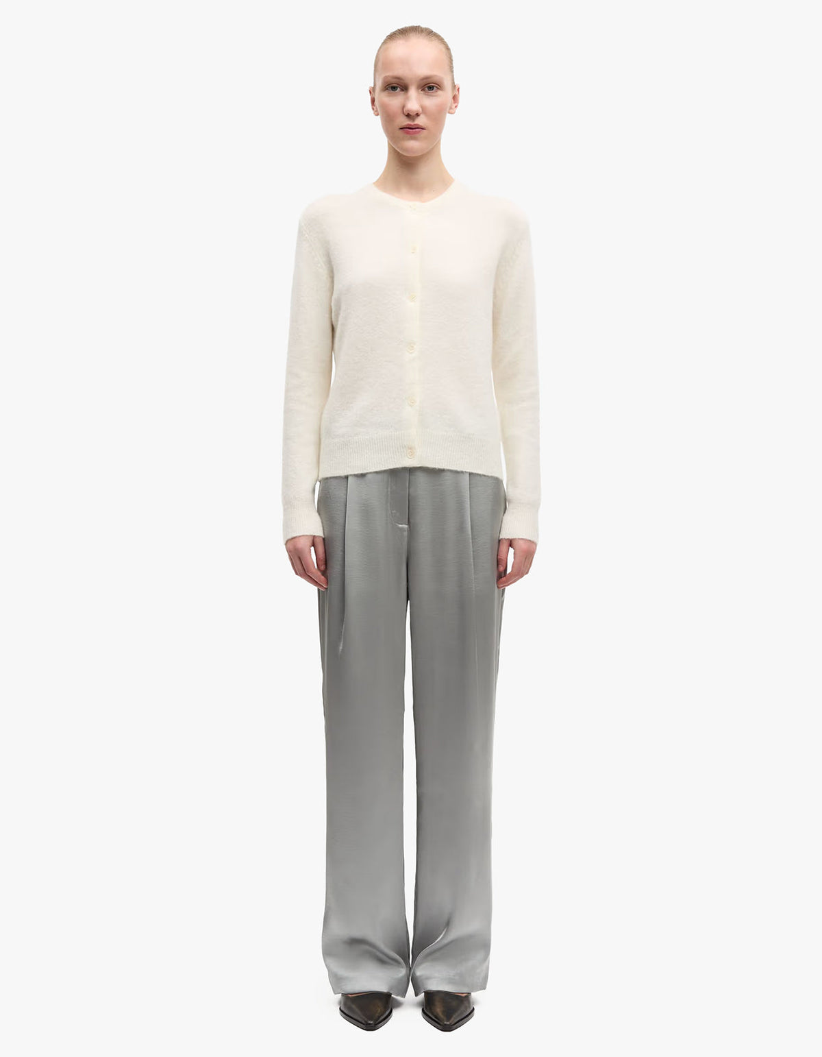 Nor Short Cardigan 7355 - Clear Cream