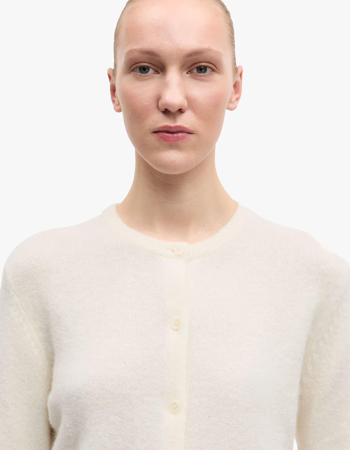 Nor Short Cardigan 7355 - Clear Cream