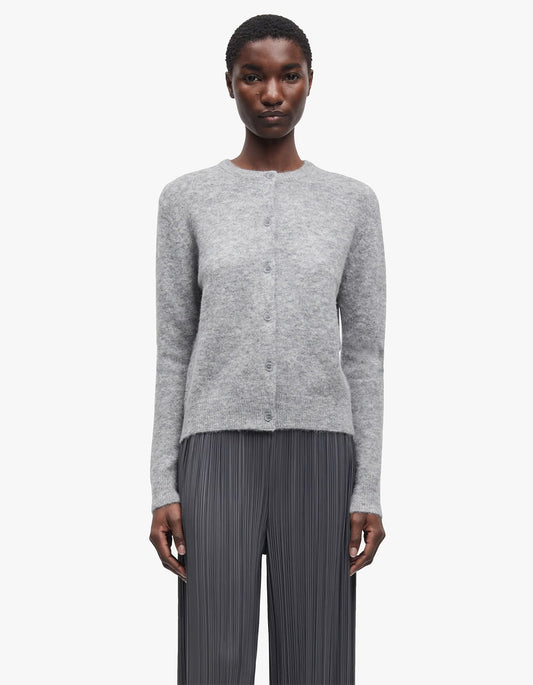 Nor Short Cardigan 7355 - Grey Mel