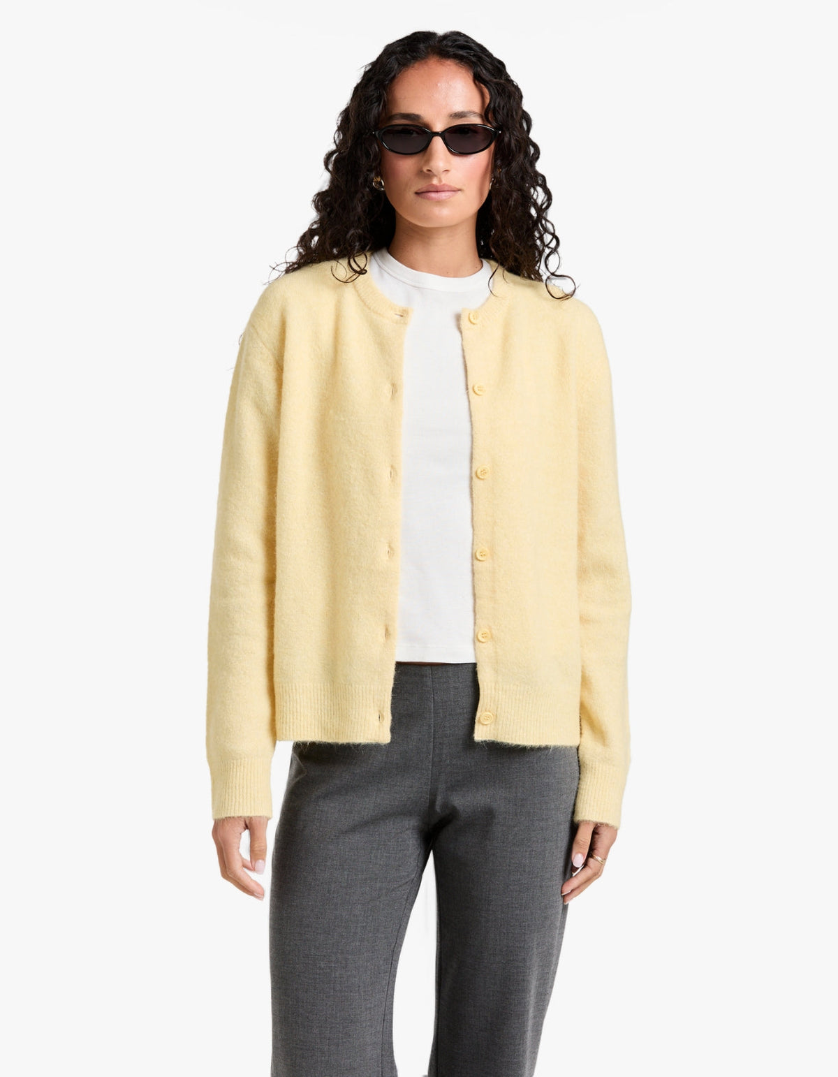 Nor Short Cardigan 7355 - Straw