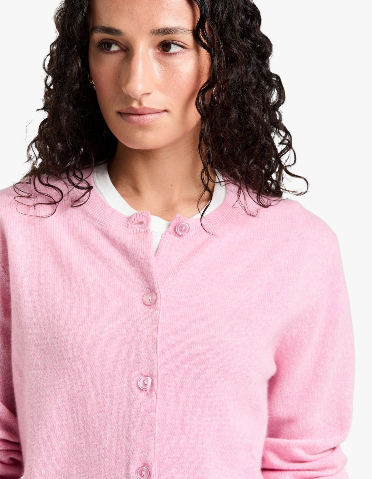 Saboston Cashmere Cardigan 6304 - Bleached Mauve