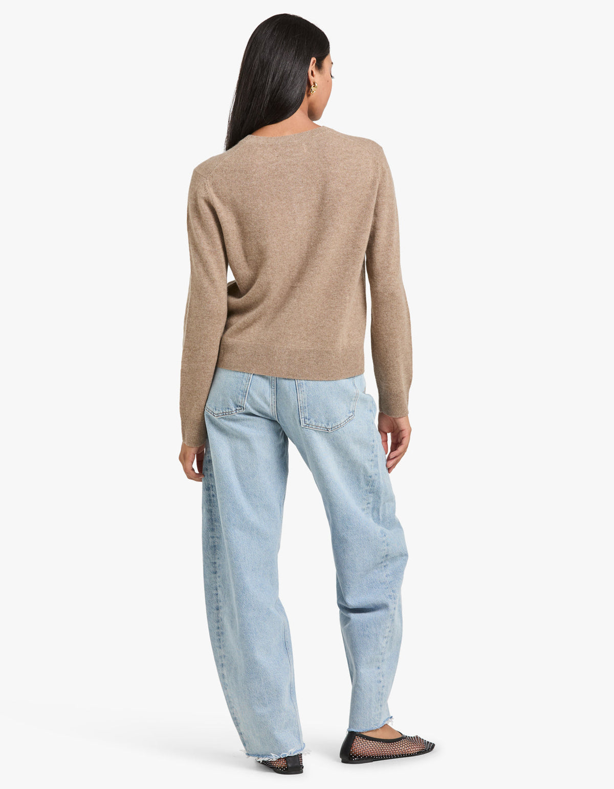 Saboston Cashmere Cardigan 6305 - Greige Mel