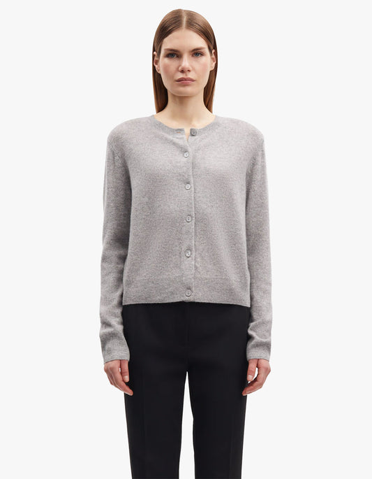 Saboston Cashmere Cardigan 6304 - Grey Mel.