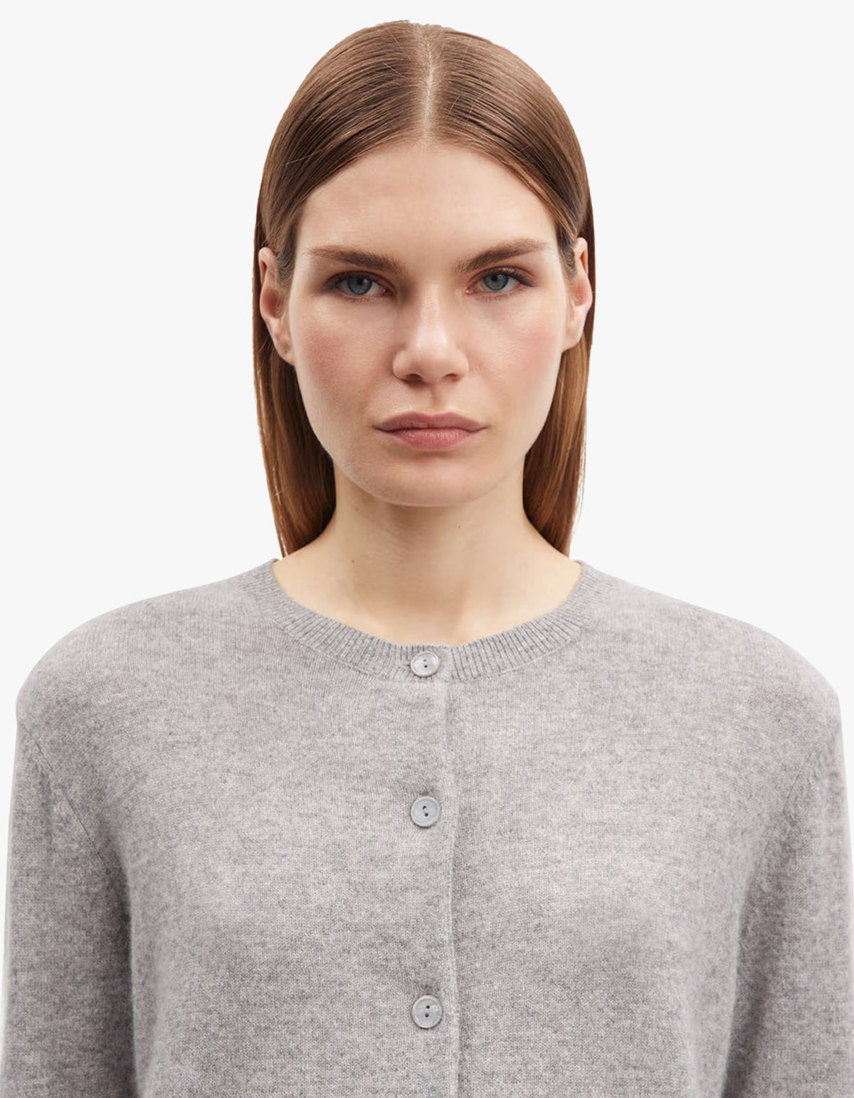Saboston Cashmere Cardigan 6304 - Grey Mel.