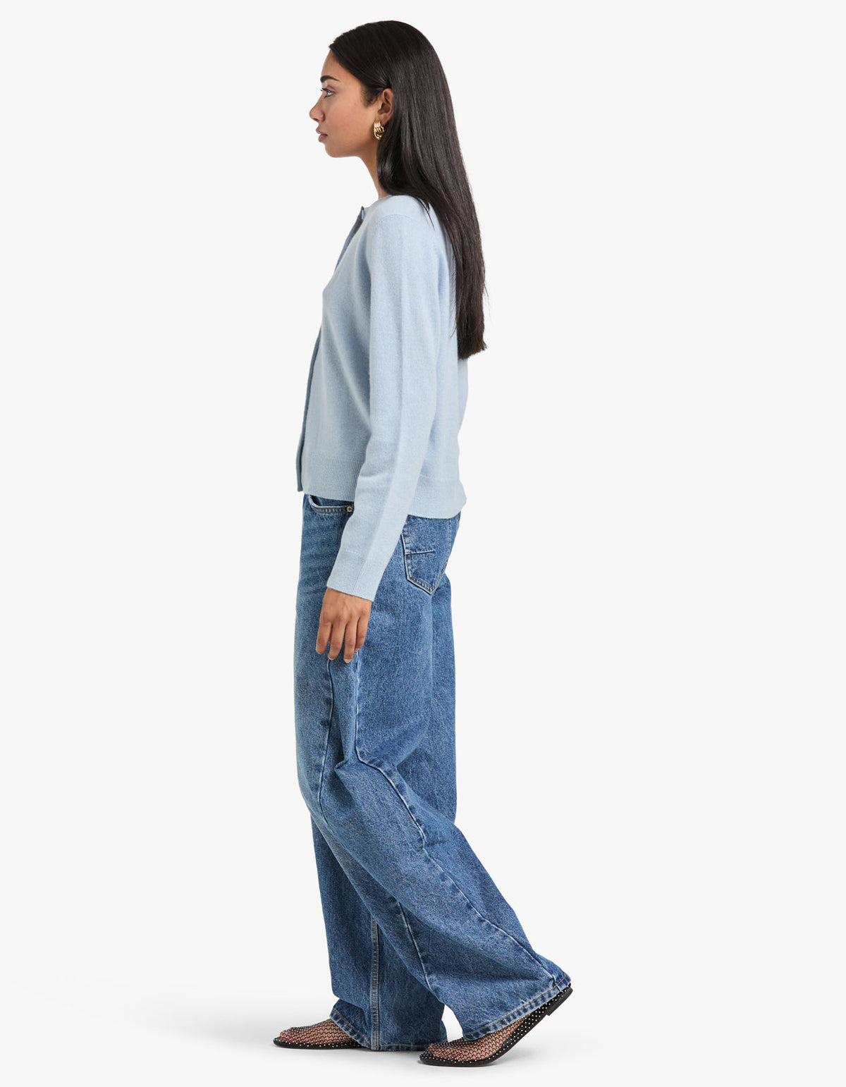 Saboston Cashmere Cardigan 6304 - Skyway