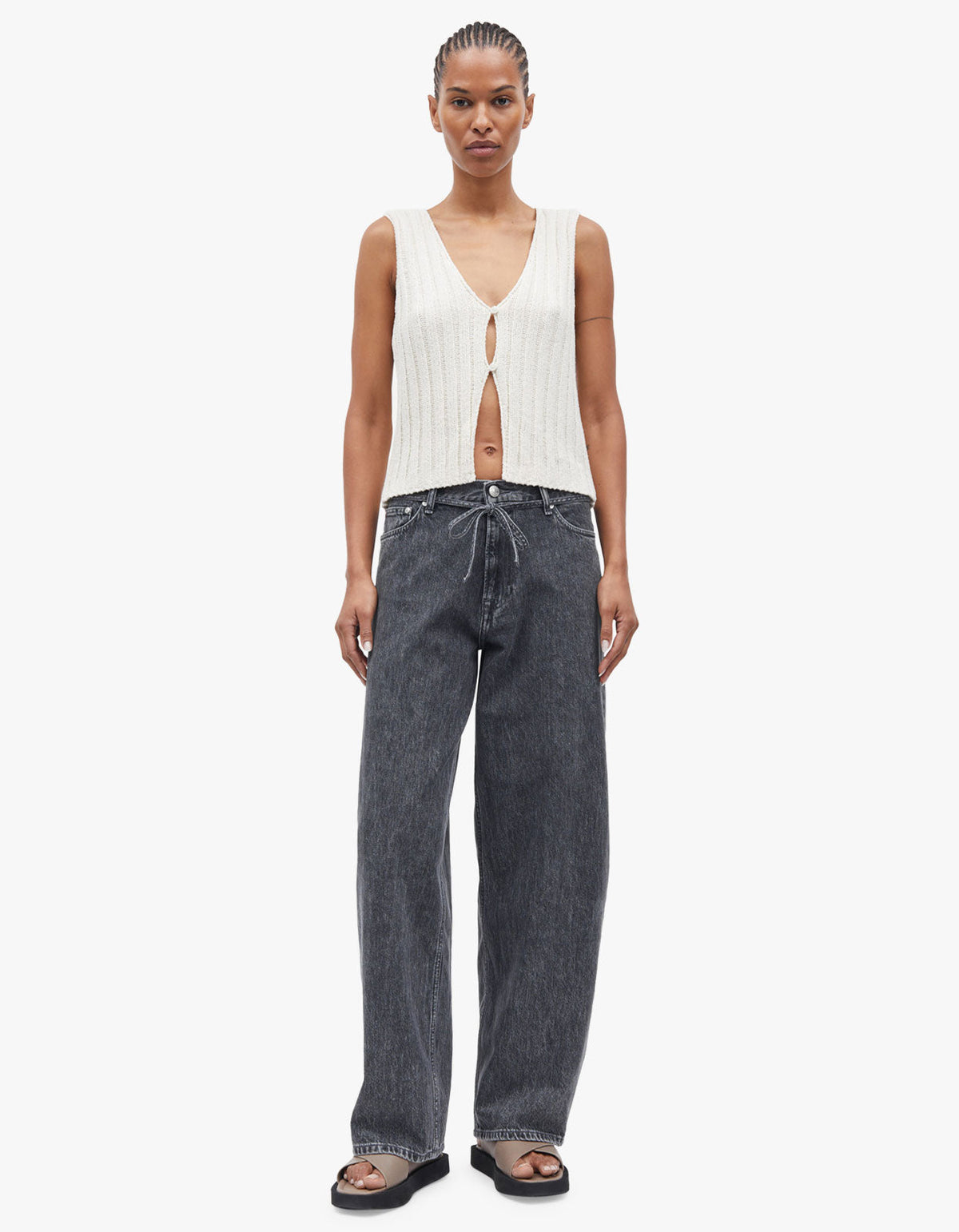 Saharper Jeans Belt 15590 - Grey Cloud